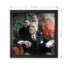 Manyetix Çerçeve Görünümlü Atatürk Posteri - 1 3