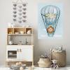 Manyetix Balon ve Aslan Tasarımlı Çocuk Odası Posteri 2