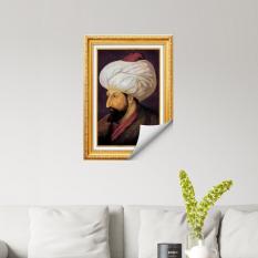 Manyetix Çerçeve Tasarımlı Fatih Sultan Mehmet Posteri