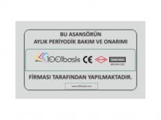 Aylık Periyodik Bakım Etiketi