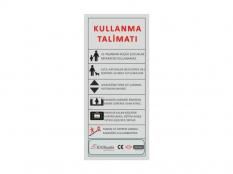 U-3 İşletme  / Kullanma Talimatı Etiketi